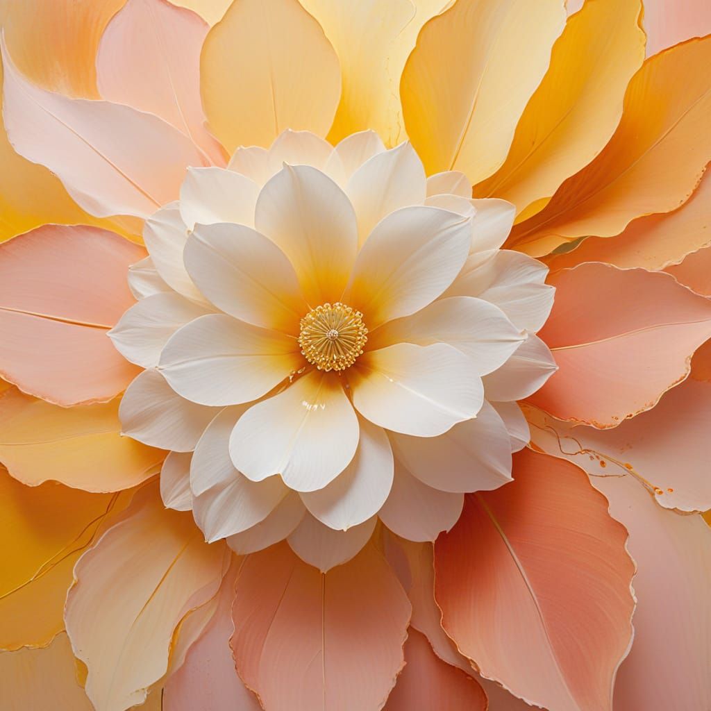 Abstract Expressionist Oil Painting in Soft Focus