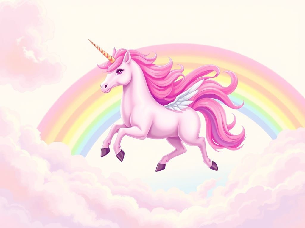 pink fluffy unicorn dancing on rainbbow (this is ture horror)