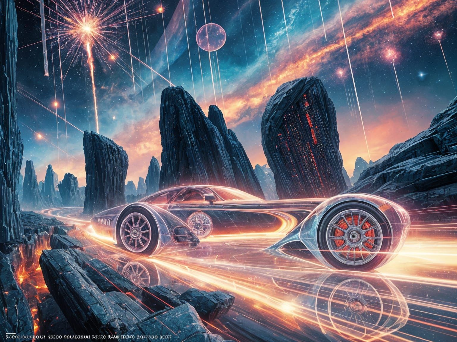 Crystallic Car Rides Through Meteor Rain