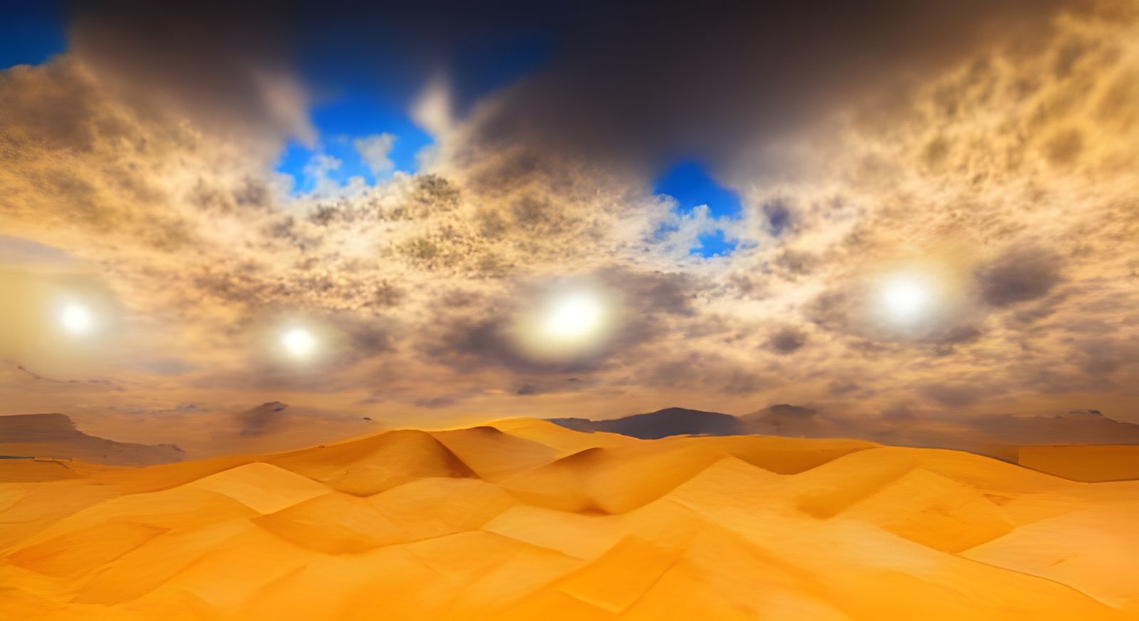 Serene Desert Landscape Under a Clear Sky