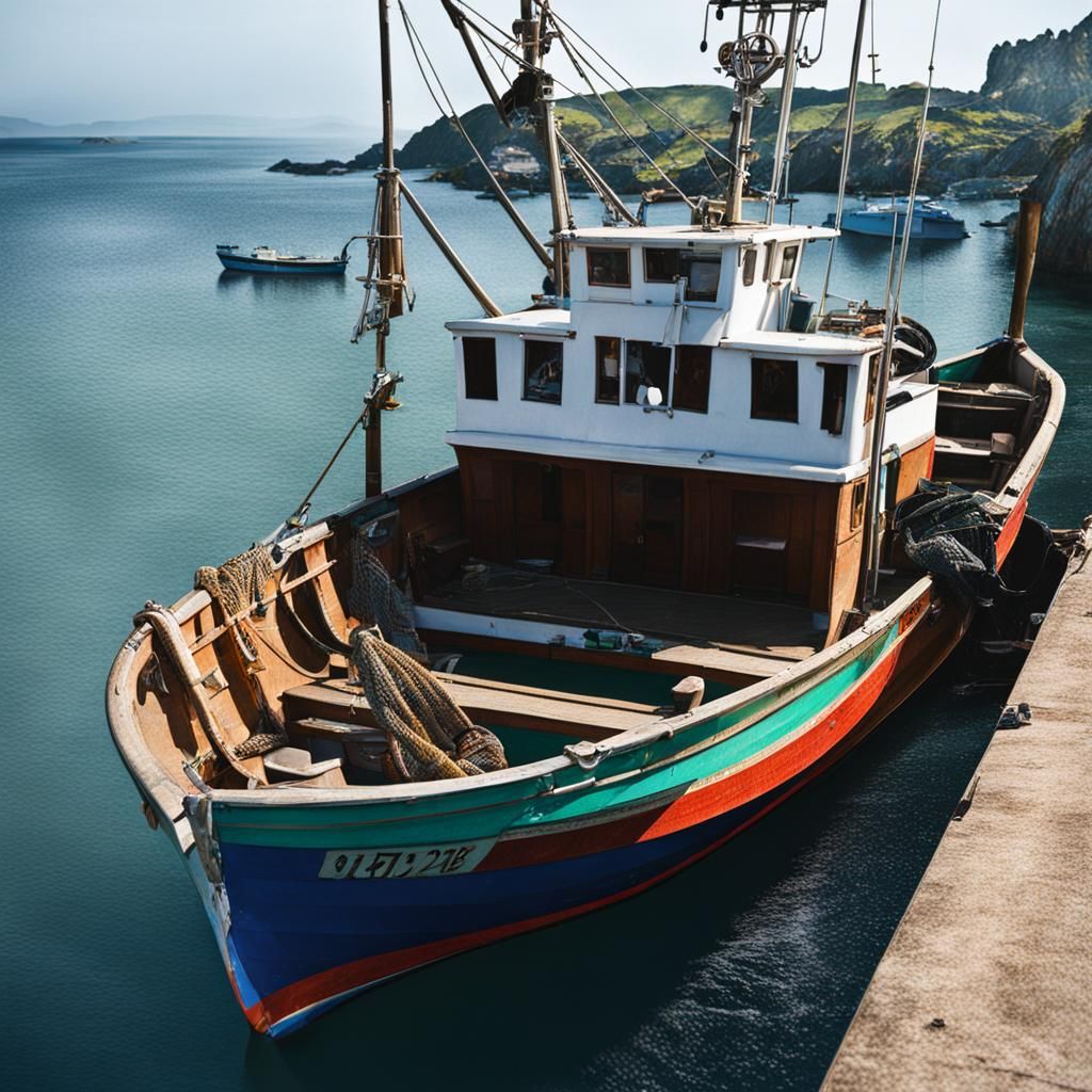 Image of a Fishing Boat on the Water