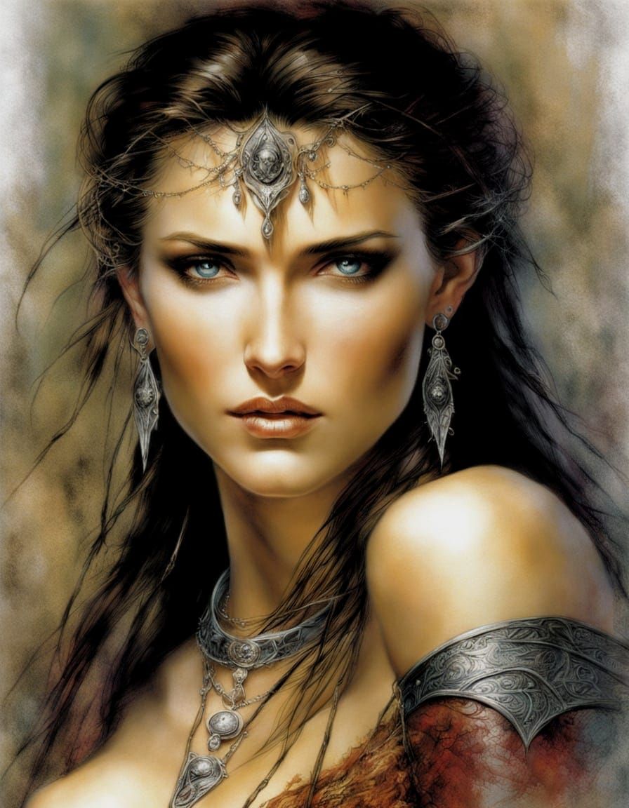 Epic Fantasy Hero Portrait in Jewel Tones