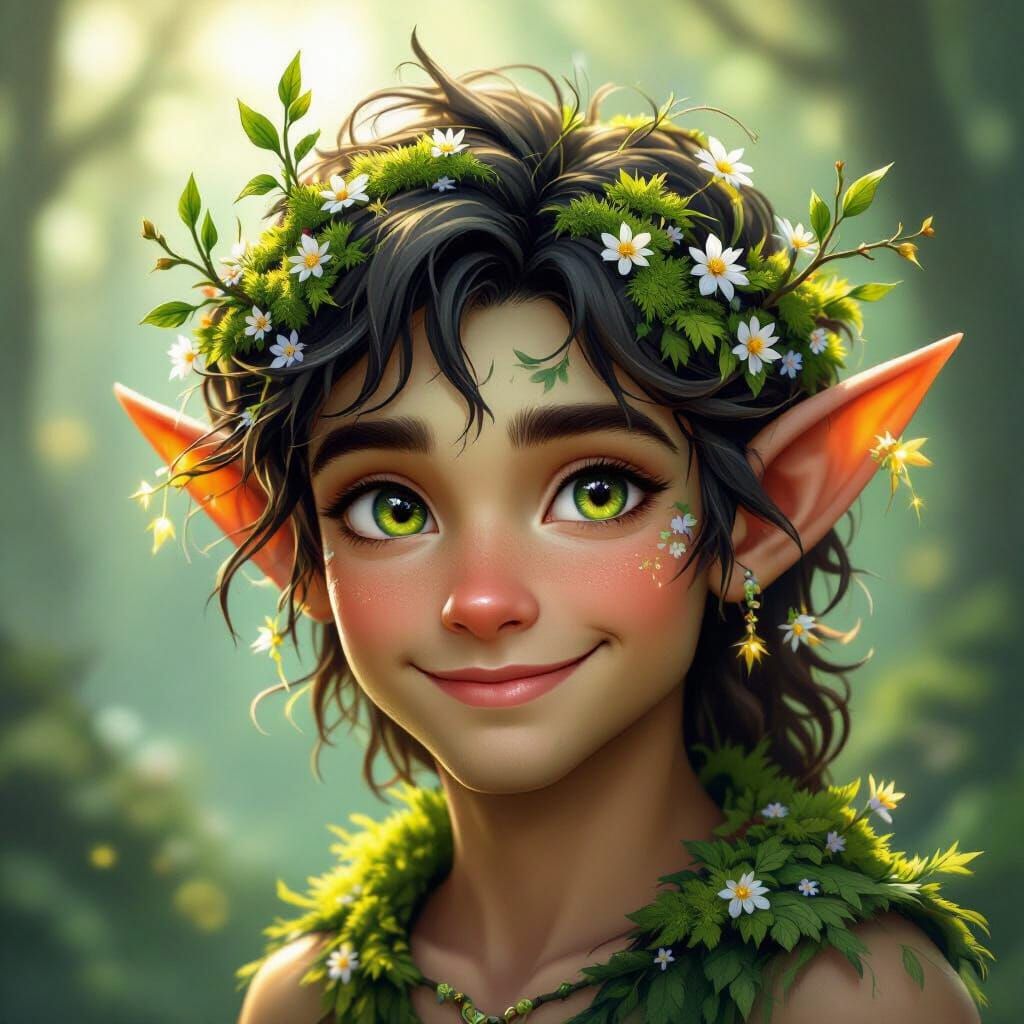 Friendly Nature Spirit Avatar, Part Elf and Fairy