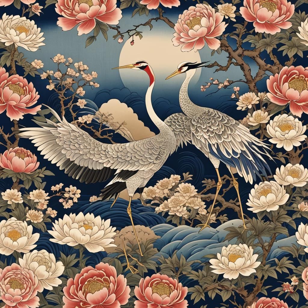 an image in a traditional Japanese Ukiyo-e style
