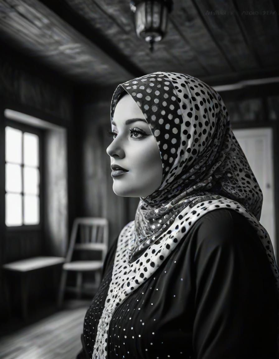 Vintage Gothic Beauty in Art Deco Splendor