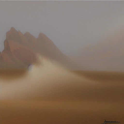 Dust in the Wind: Oil Painting