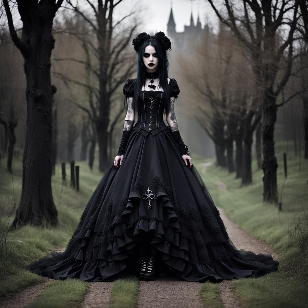 Gothic Punk Landscape: A Darkcore Scene