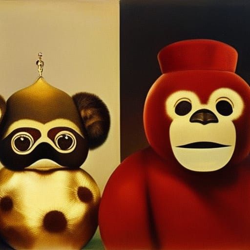 Cheburashka and Totoshka Masquerade, Marquet Style