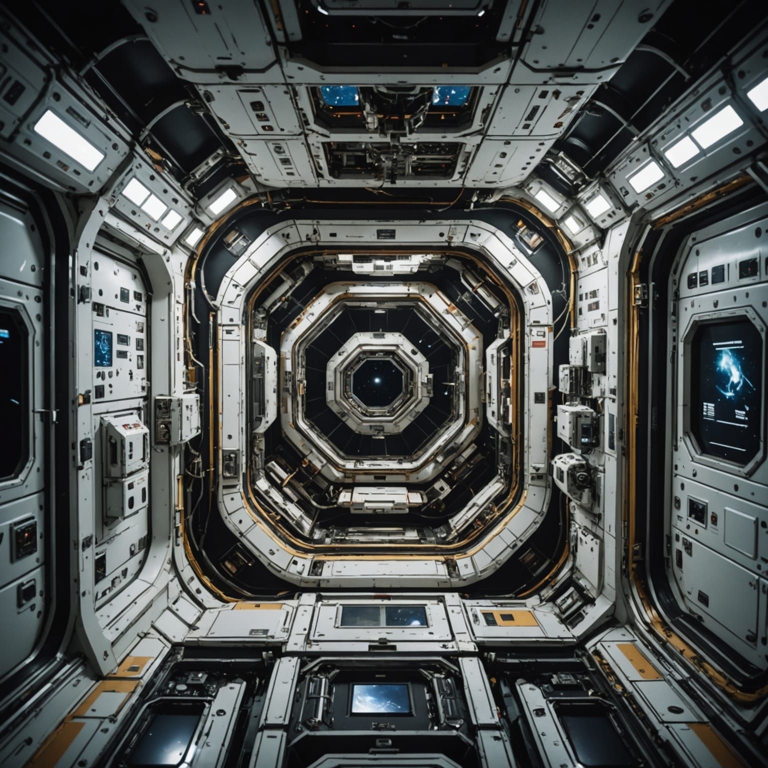 Space Station Self Destruct Chaos in Sci-Fi Style