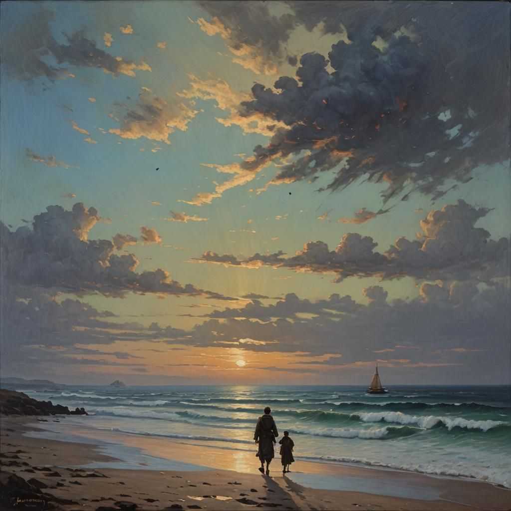 Ethereal Lantern Light Wandering in Endless Night