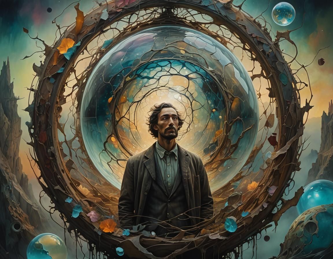 Dreamlike Portrait in Surreal Ethereal Style