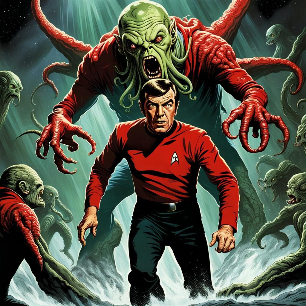 Star Trek Red Shirt vs Cthulhu