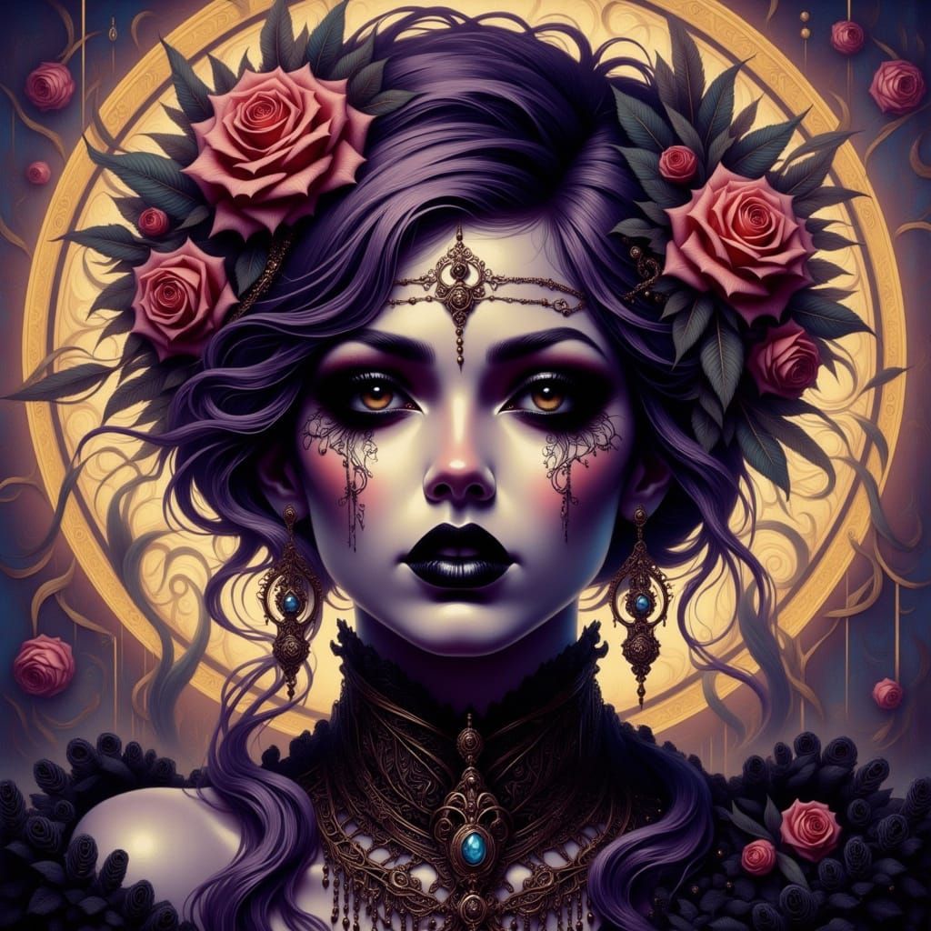 Romantic Goth Dreamscape with Nova Luna