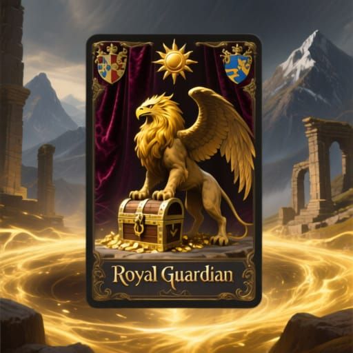 Fantasy Trading Card in Majestic Void, Digital Art