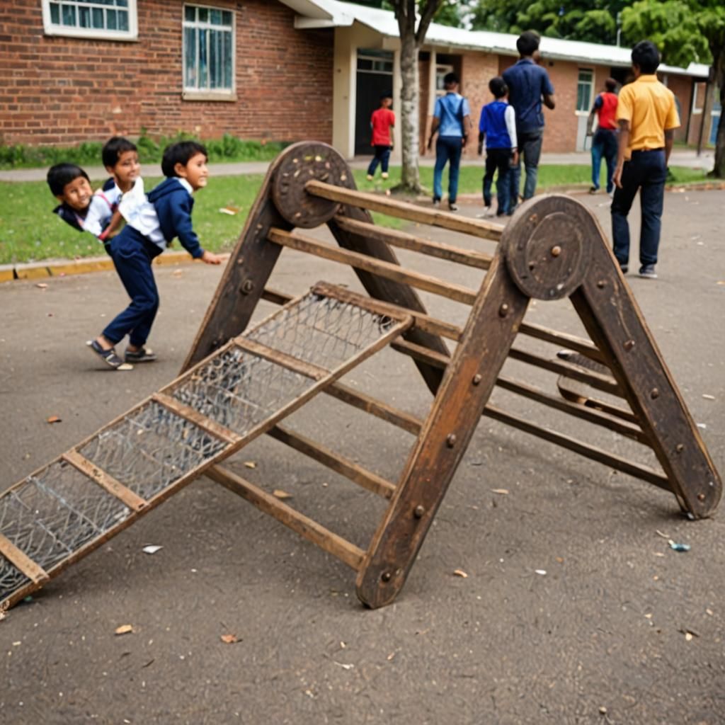 Children Playing at School