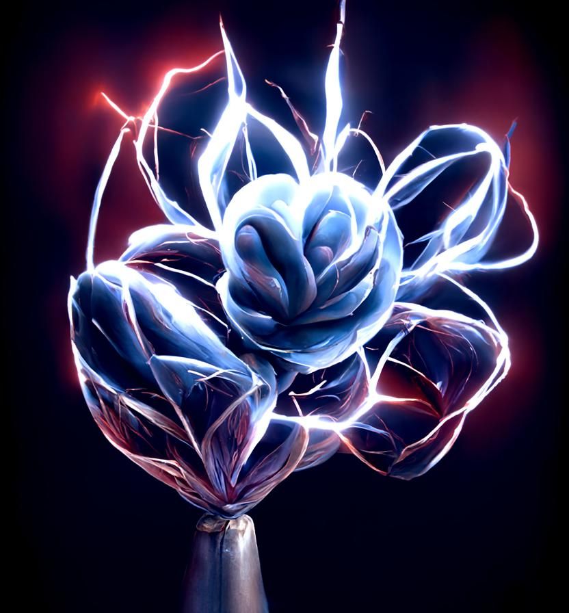 Electric Energy Flower by Dan Mumford - Hyperrealism