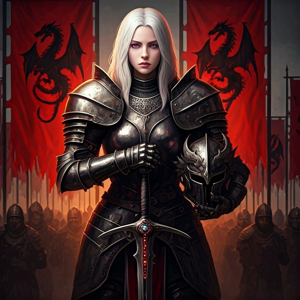 Mysterious Purple-Eyed Warrior Unleashes Dragon-Powered Fury