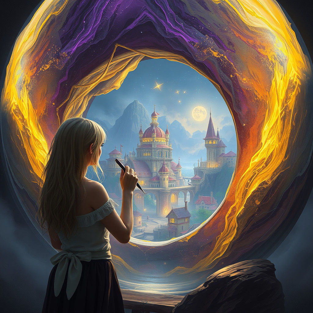 Magical World Inside a Paintbrush