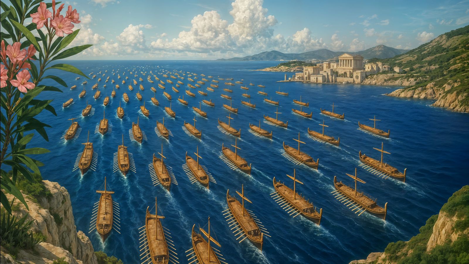 Adriatic Fleet Approaches White Stone Harbor