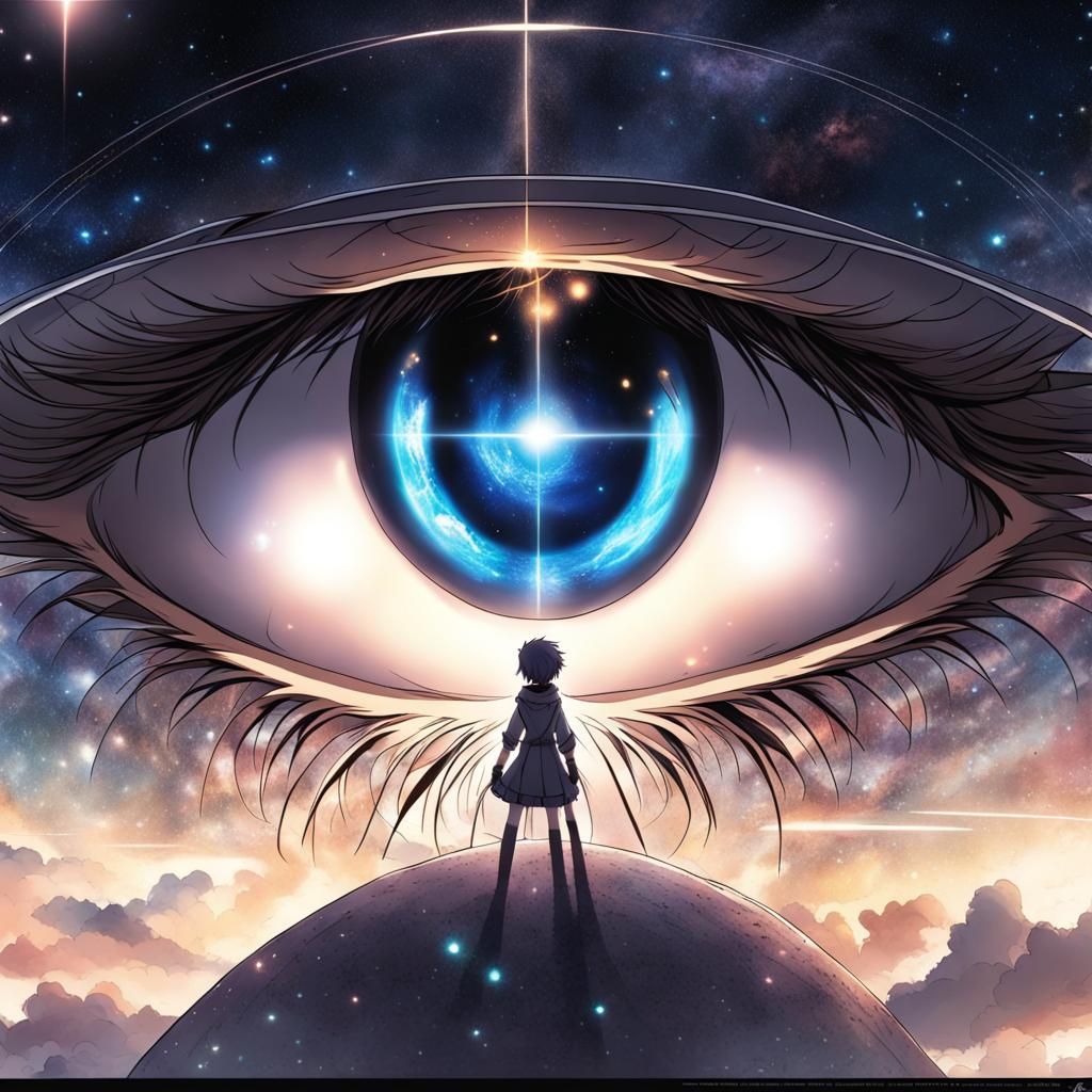 Galactic Eye in Anime Style