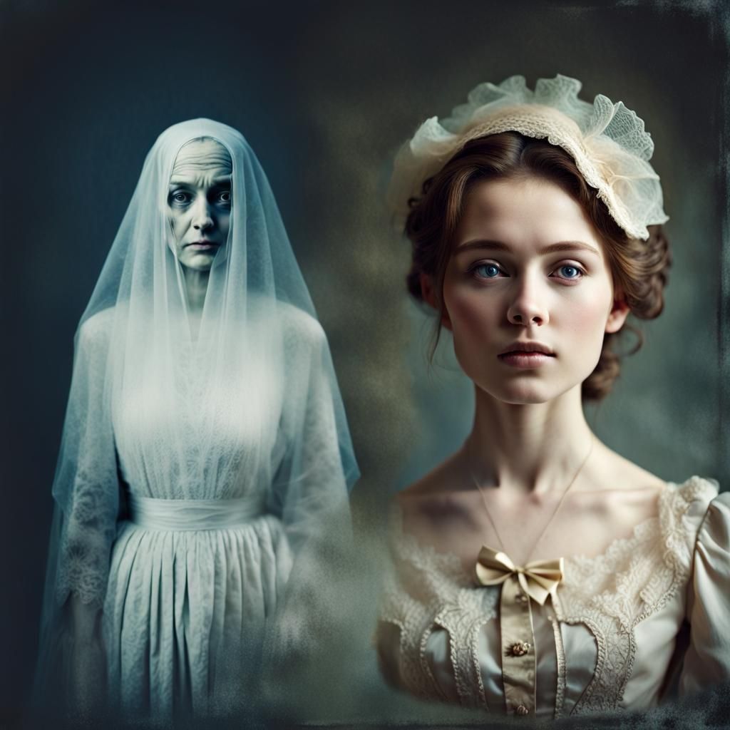 Victorian Double Exposure: Youth and Age