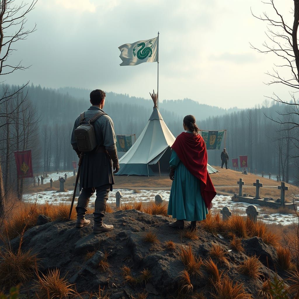 Abandoned Camp Under the Green Viper's Banner