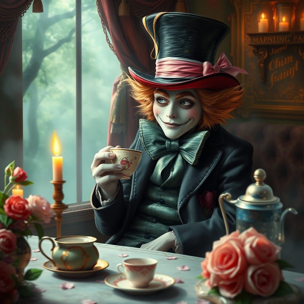 Mad Hatter's Ethereal Tea Party with Alice