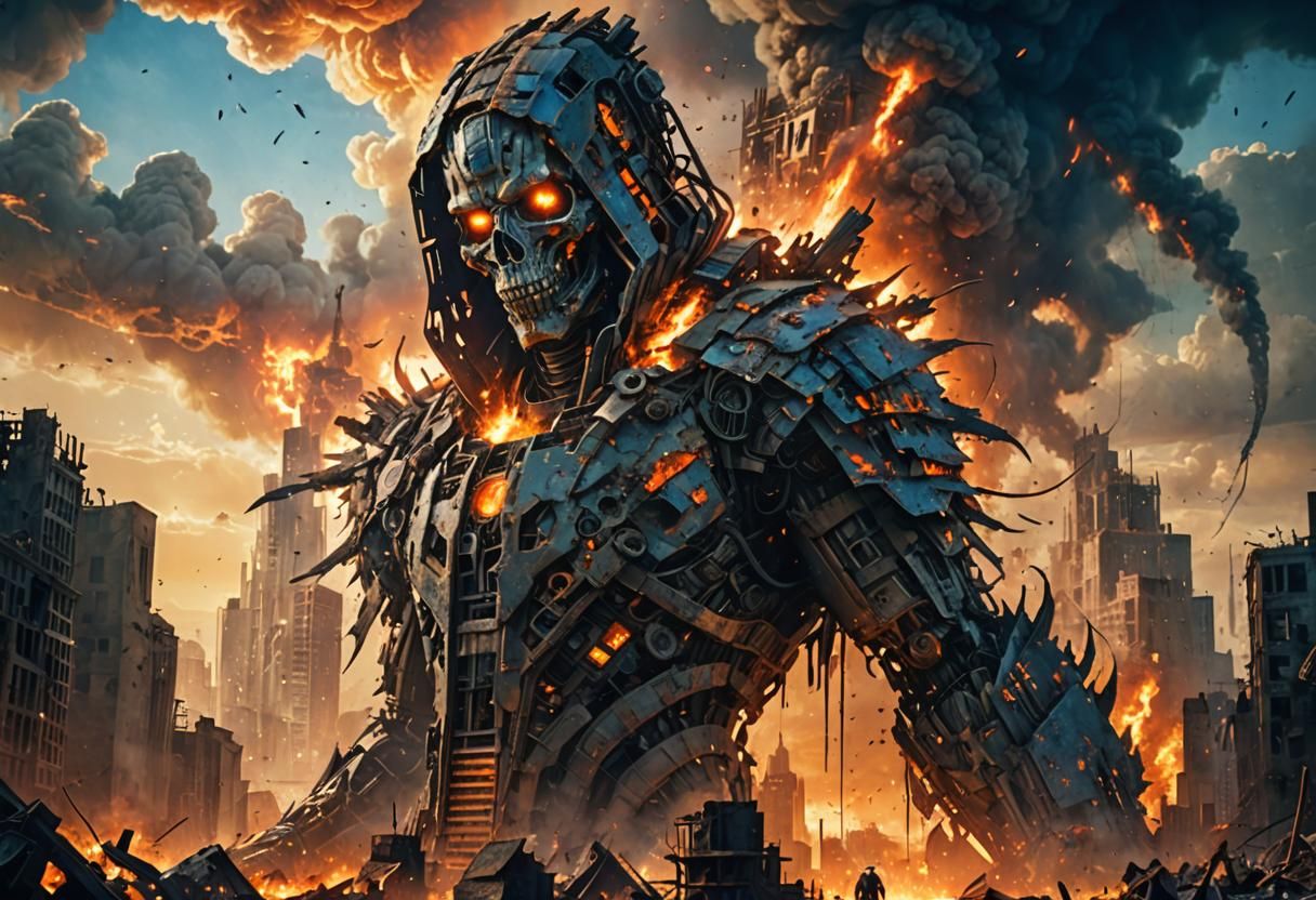 Apocalyptic Cityscape in Science Fiction Concept Art