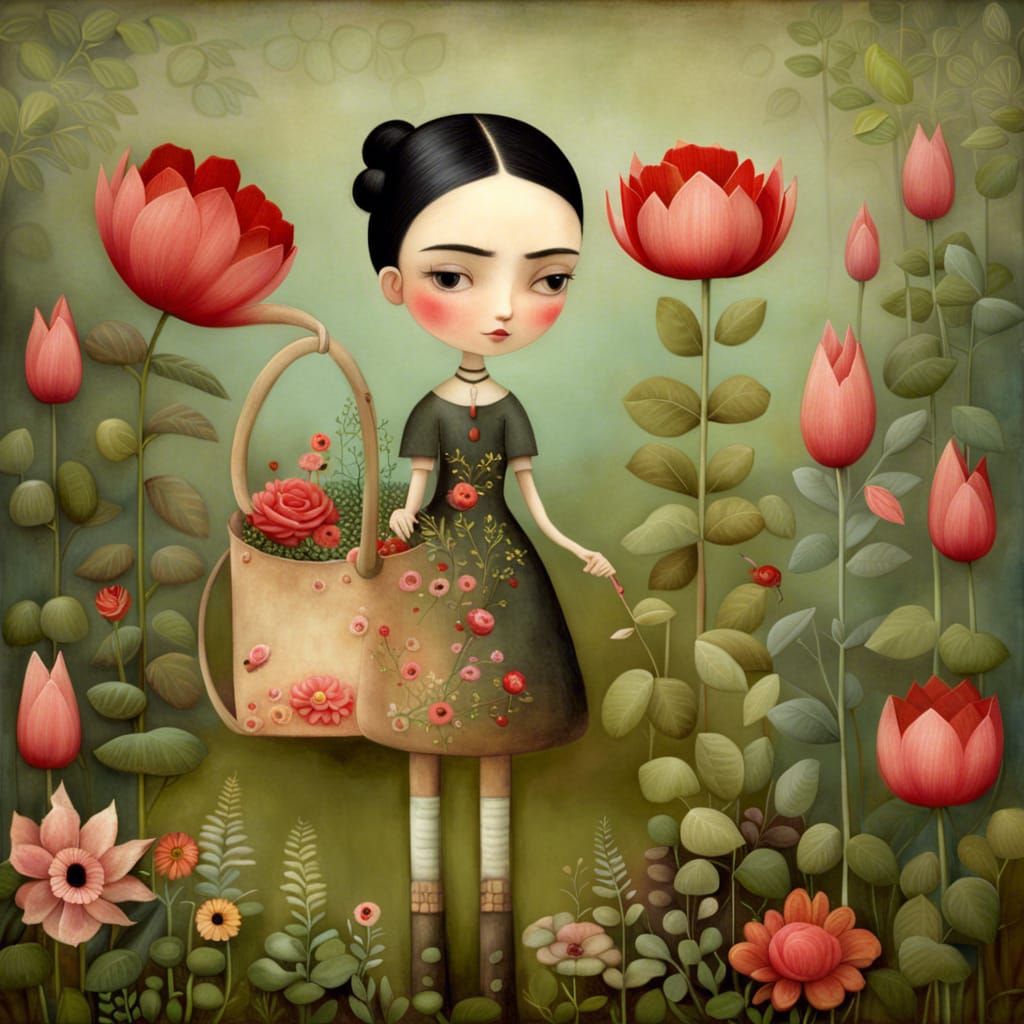 Frida Carlo's Garden: A Storybook Illustration