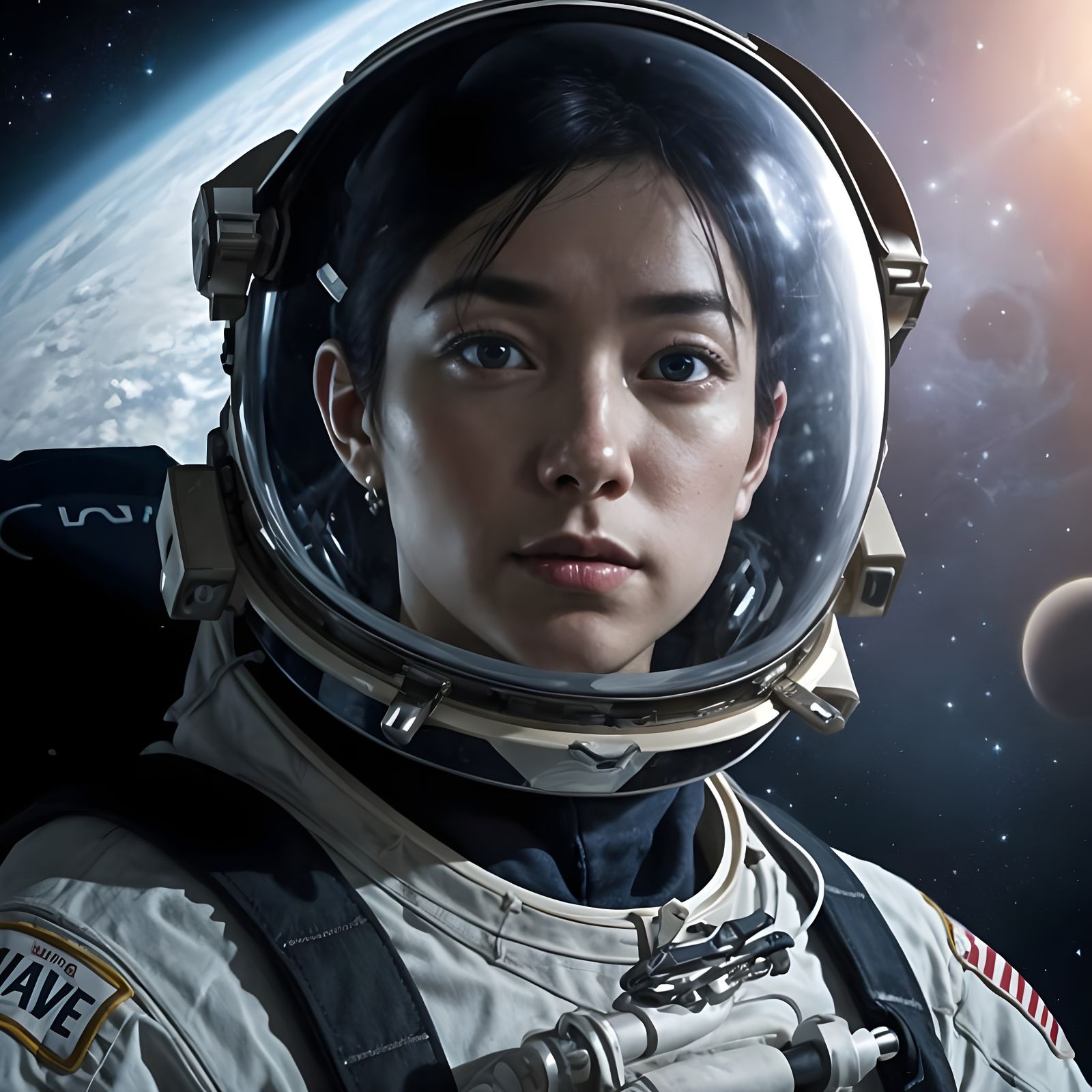 Astronaut Spacewalking in Zero Gravity