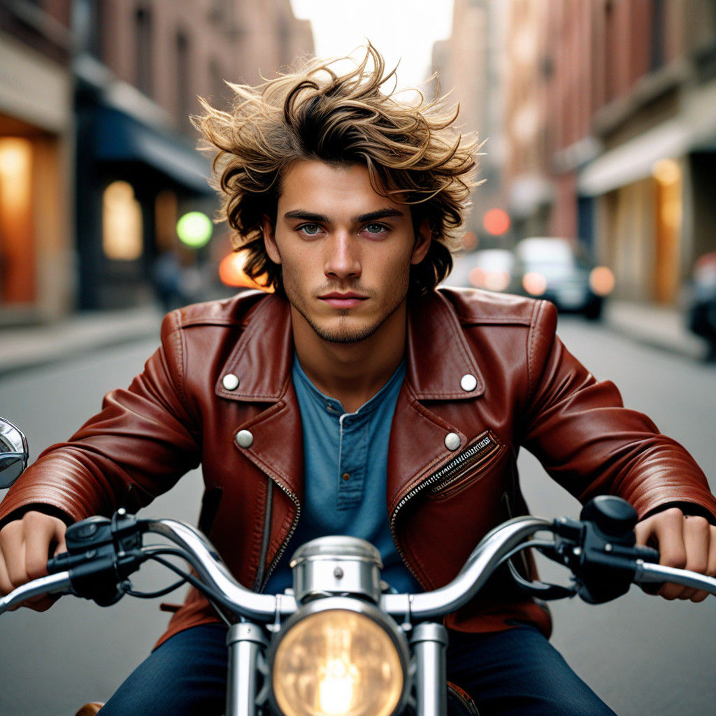 Cinematic Portrait of a Free-Spirited Young Man