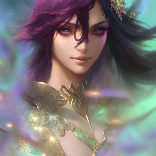 Rukia Portrait: Hyperdetailed Digital Art with Dynamic Light...