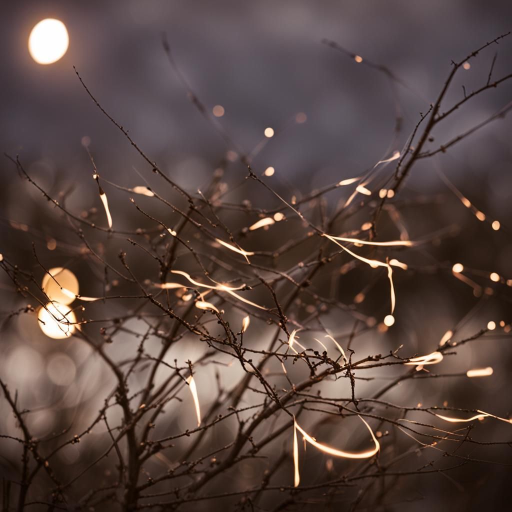 Ethereal Fireflies in Timeless Dying Light