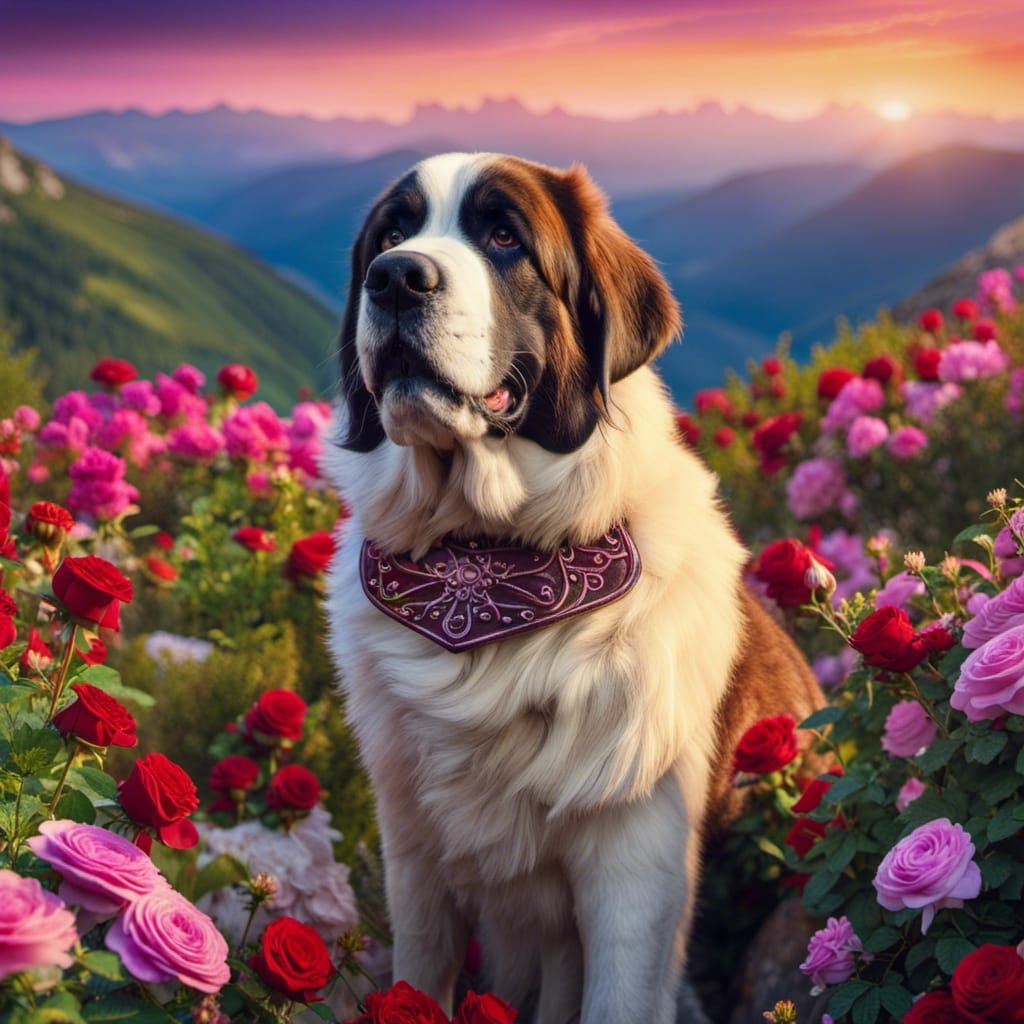 Barry the magic hero Saint Bernards dog