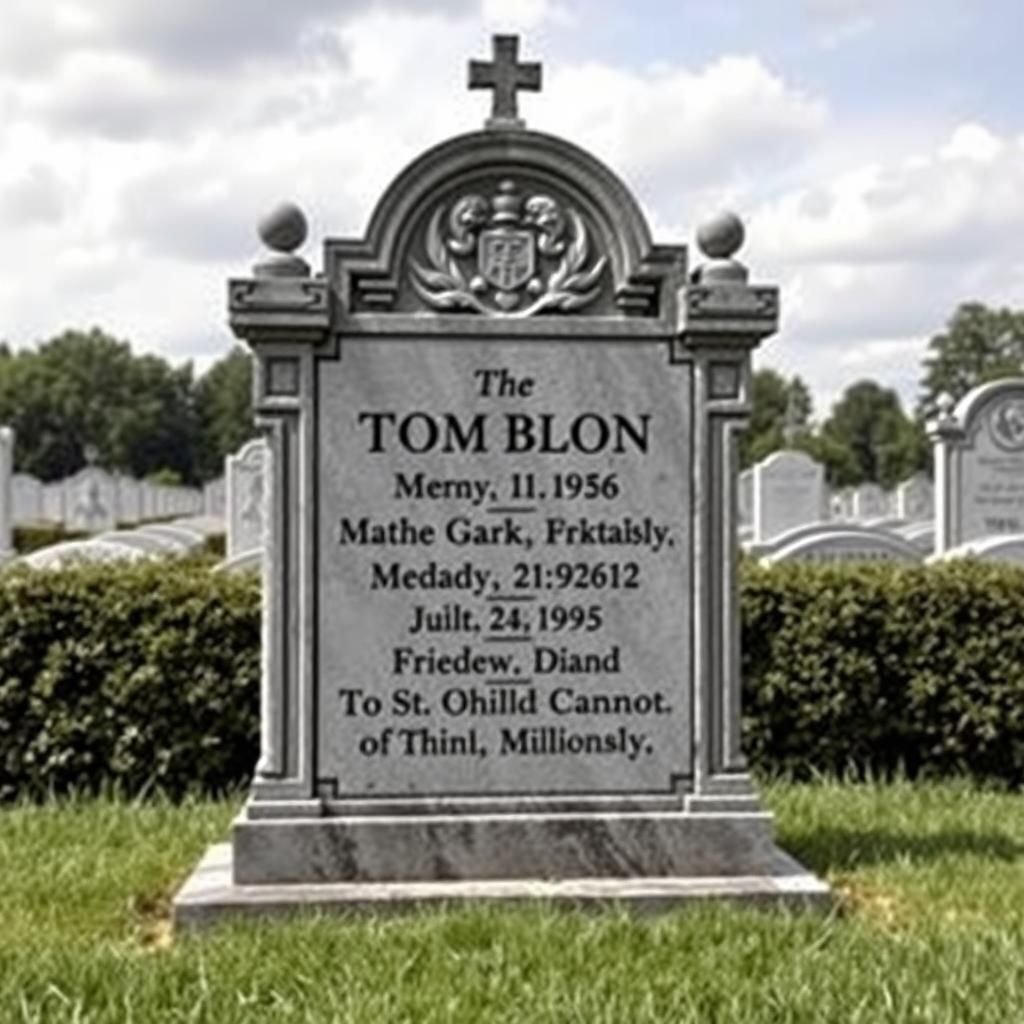 Classic Tombstone Epitaph Image