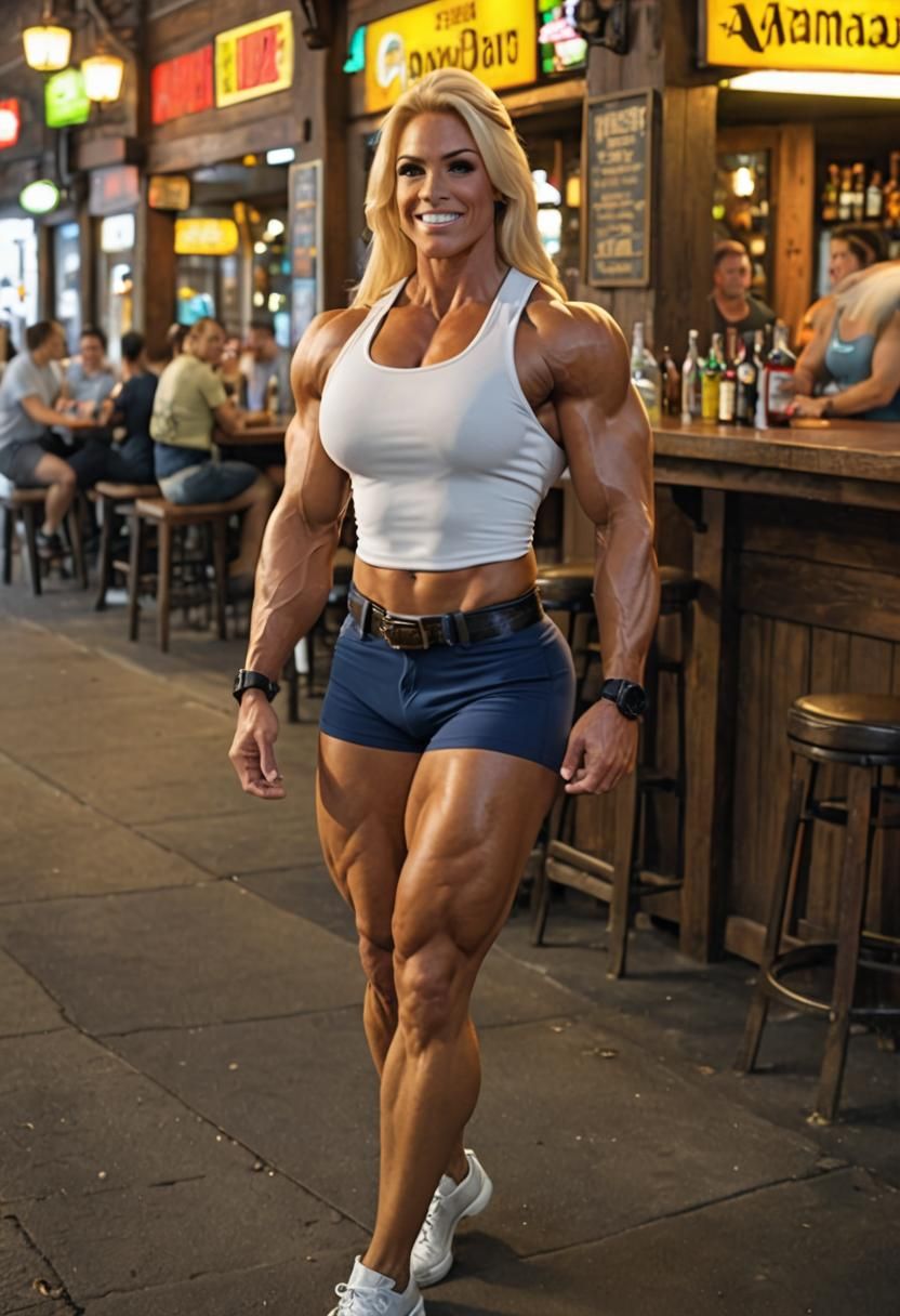 Amazon Bodybuilder in Ethereal Fantasy Style