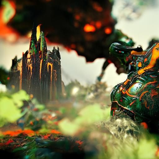 Doom Slayer Matte Painting in Unreal Engine 5