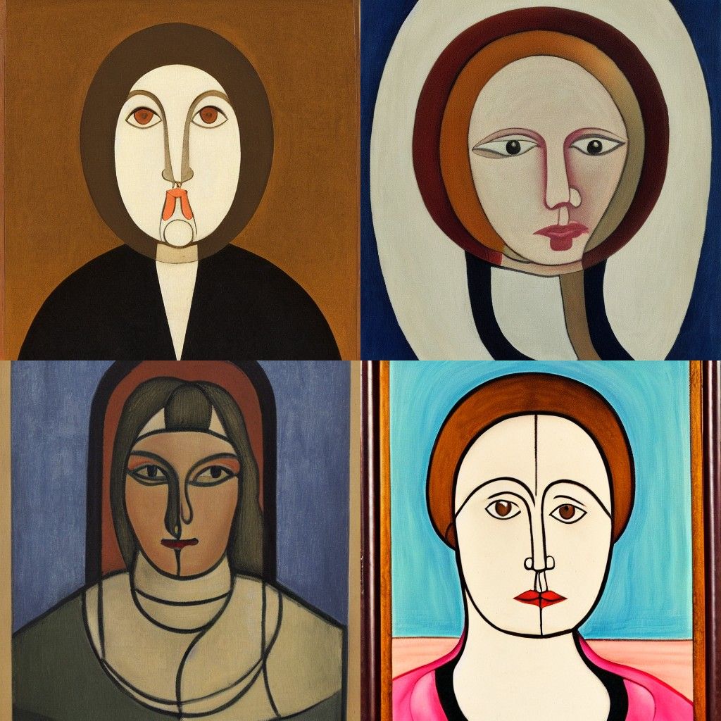 Purist Style Portrait of a Person