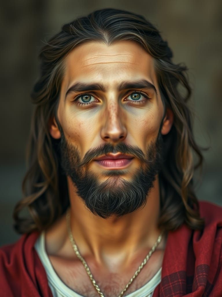 Serene Portrait of Jesus Christ