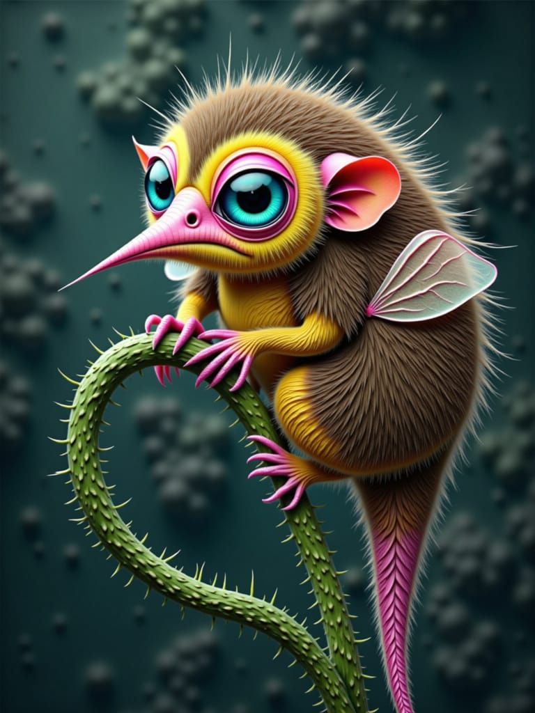 Cute Alien Creature in Photorealistic Style