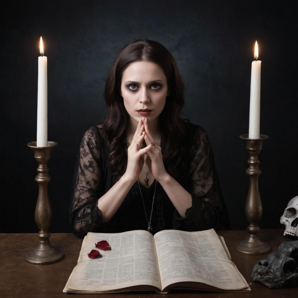 OK here’s my idea for your story about the woman who wants to talk to the dead. In a seance she contacts a spirit who sa...