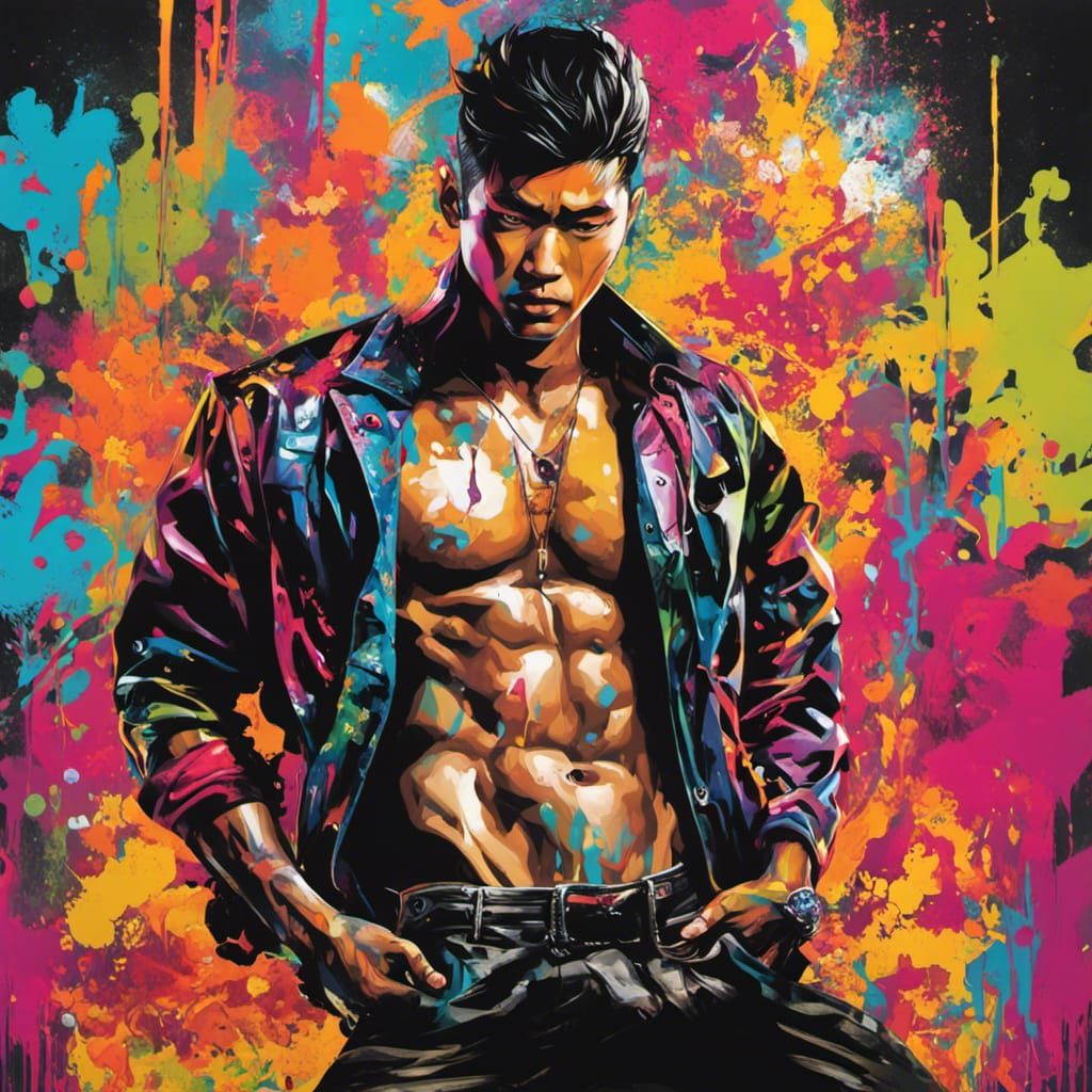 Asian male, strip dancer