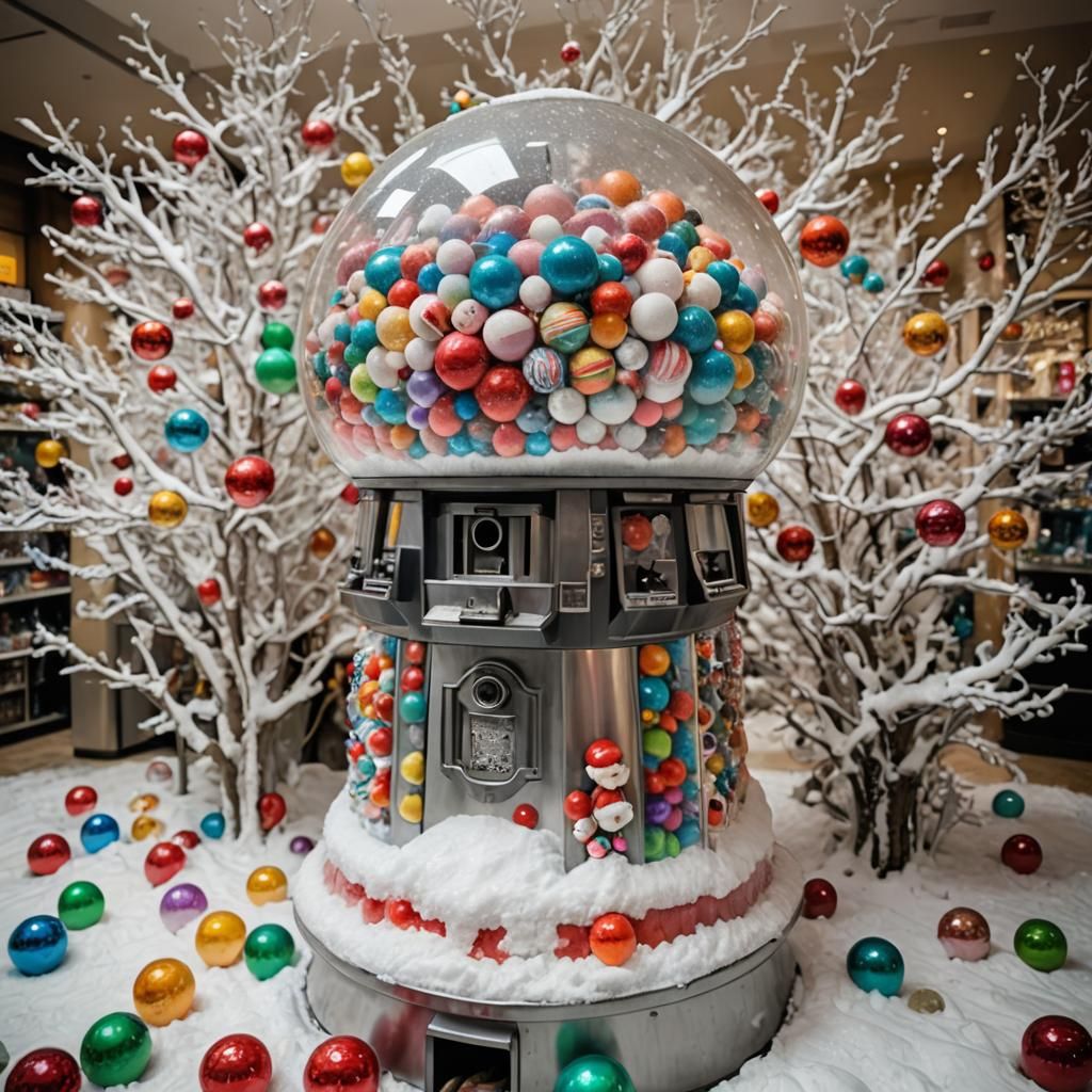 Snow Globe Gumball Machine