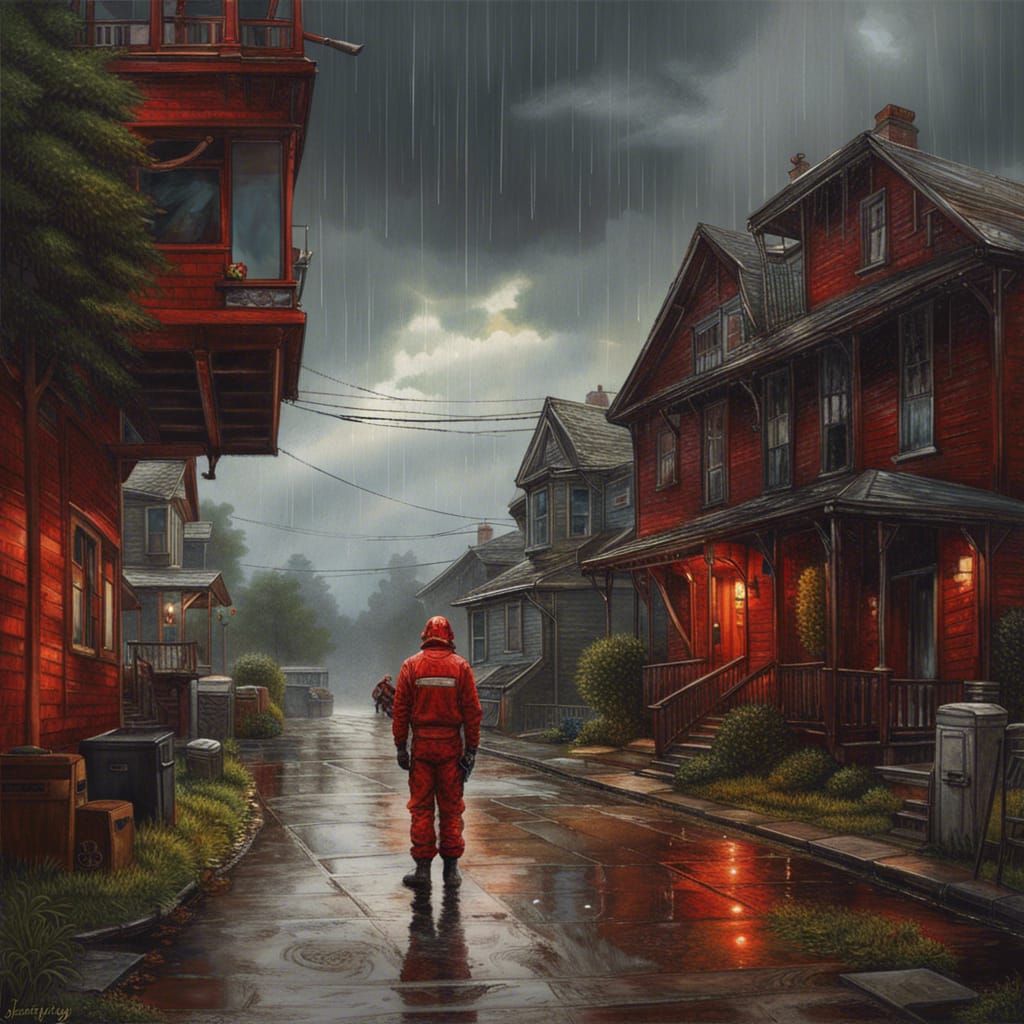 Surreal Army Plane in Epic Oil Painting