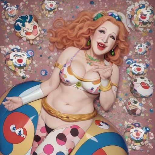 Bette Midler as Venus in Takashi Murakami Style