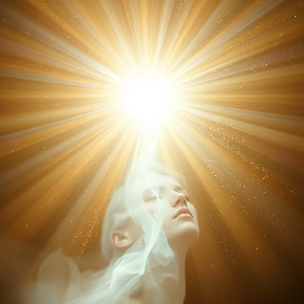 Celestial Soul Shimmering With Inner Brilliance