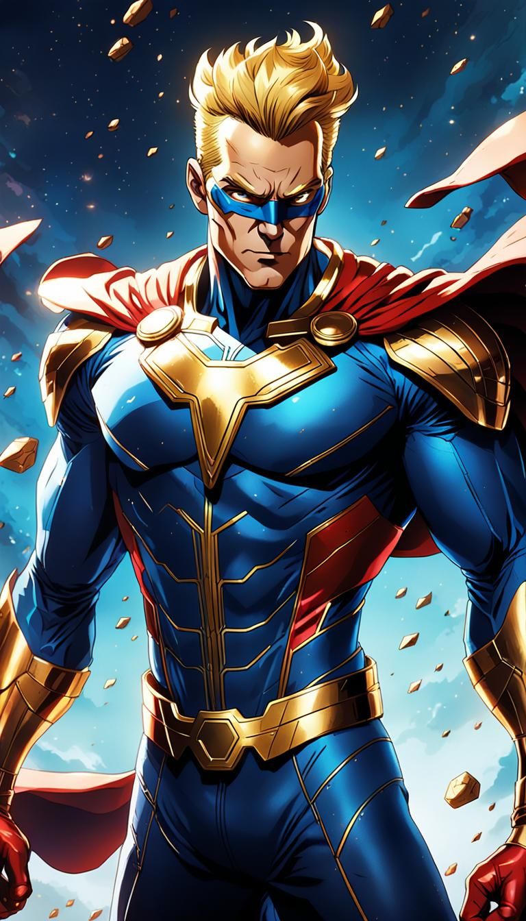 Homelander Anime Style Cel-Shaded Art