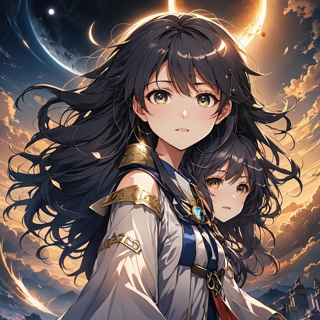 Total Eclipse in Anime Art Style