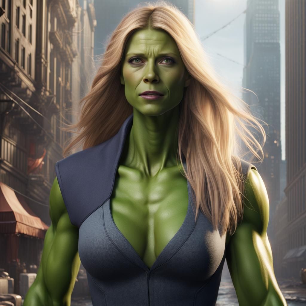 Gwyneth Paltrow as She Hulk.