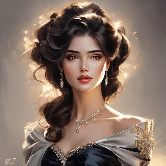 Ethereal Portrait with Glorious Sheen Illumination